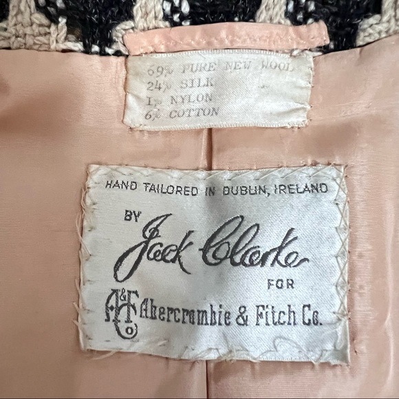 Rare Vintage 1950’s Abercrombie & Fitch tweed wool silk overcoat - Picture 16 of 16